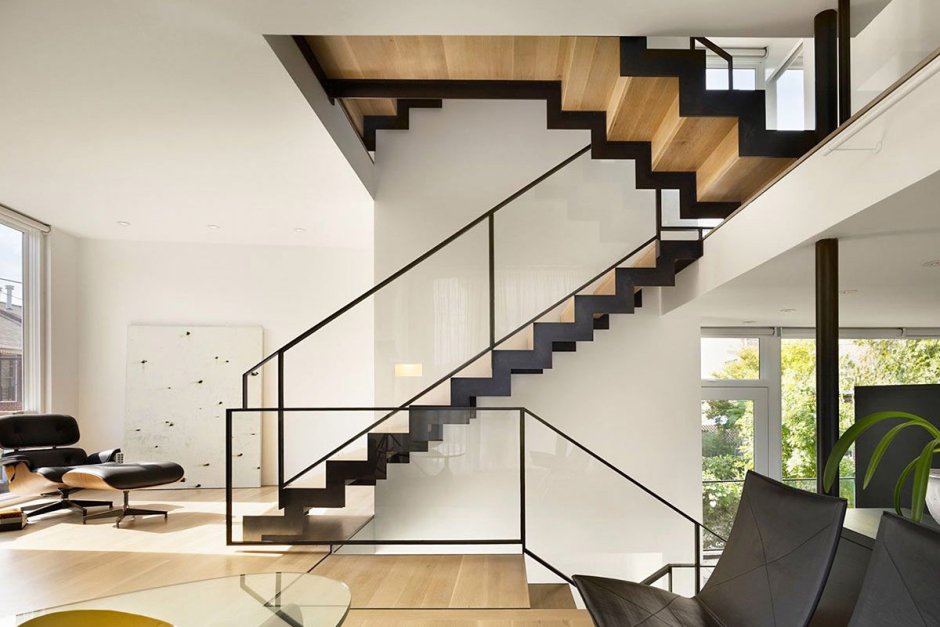 Modern interior staircase