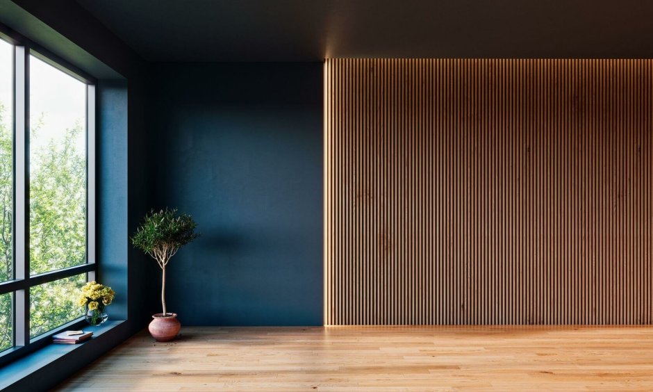 Interior wood paneling