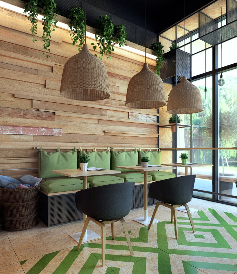 Green eco restaurant