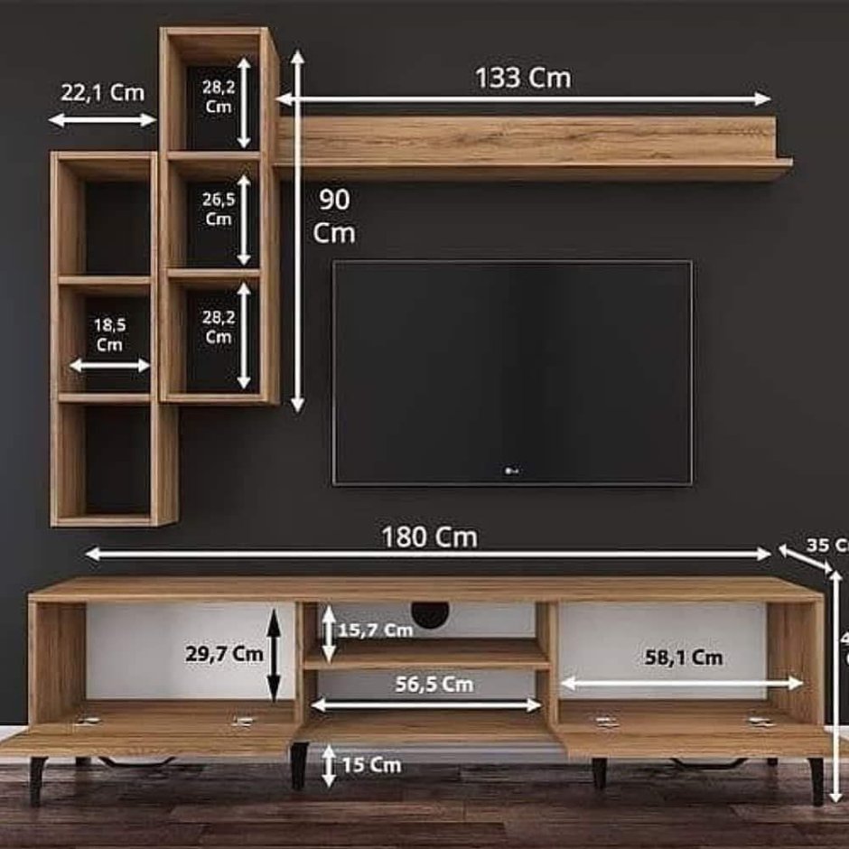 Modern tv unit wall design