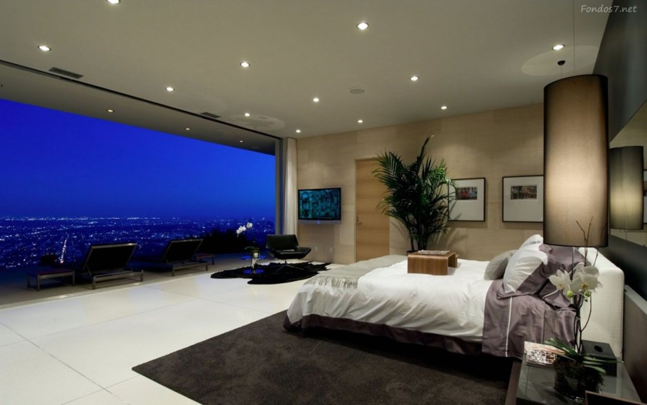 Luxury bedroom ocean view