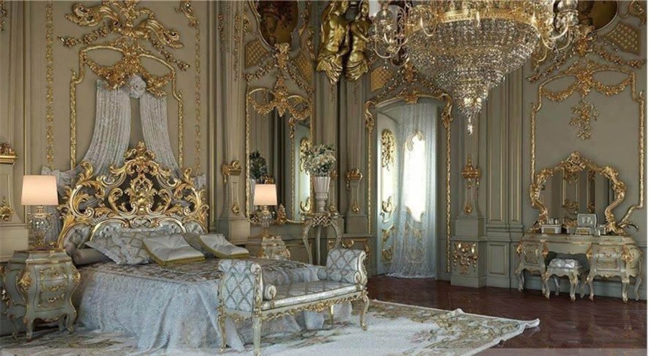 Gold bedroom