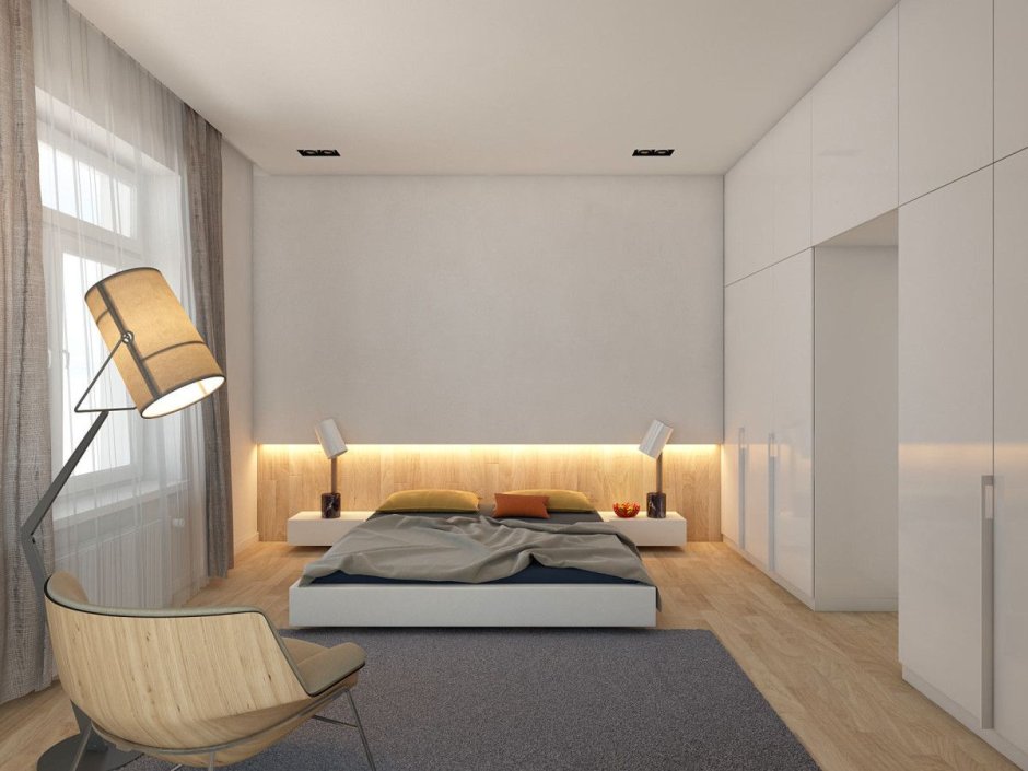 Minimalism bedroom interior design
