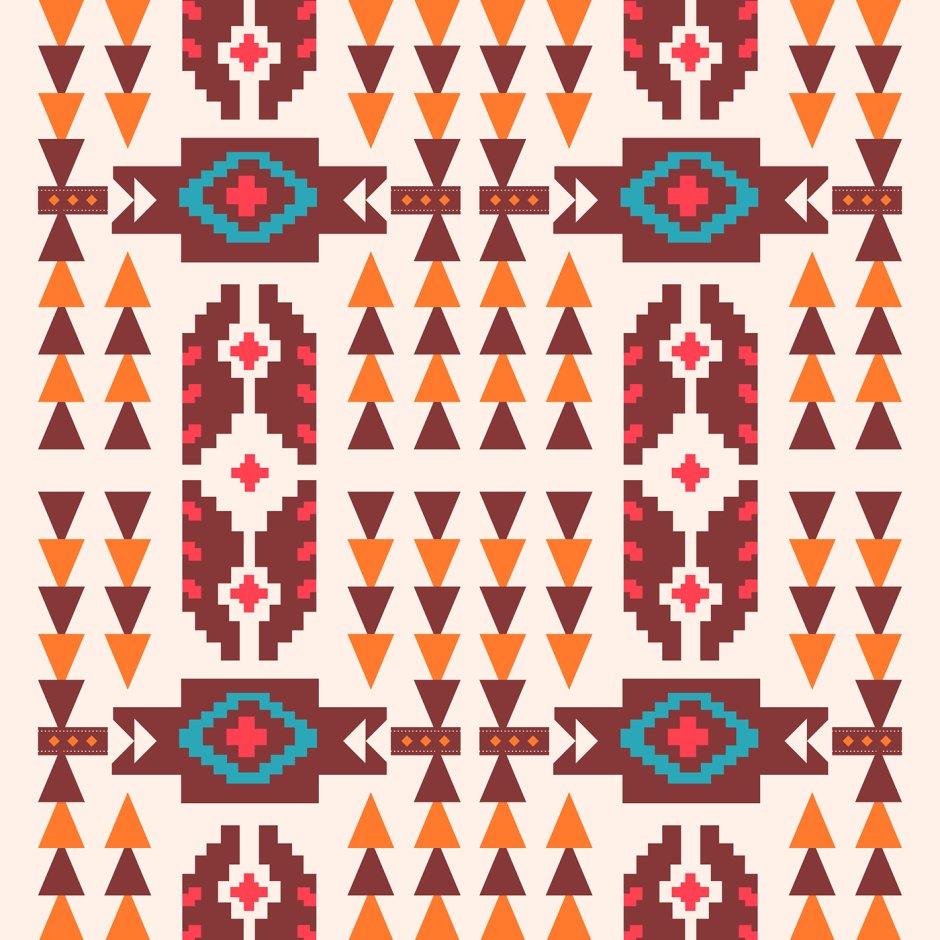 Textile geometric design