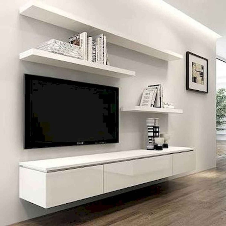Wall tv table