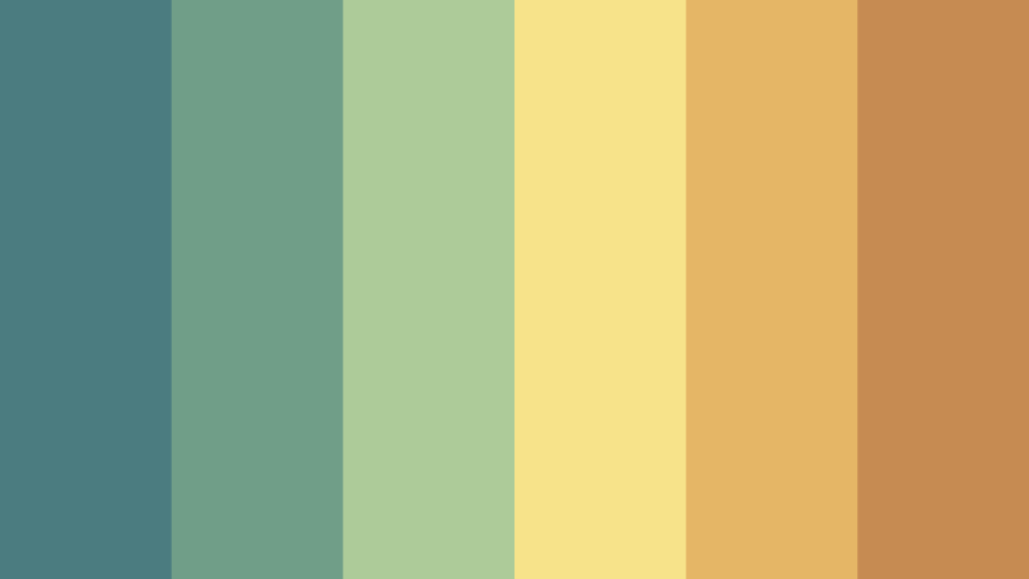 Teal color palette