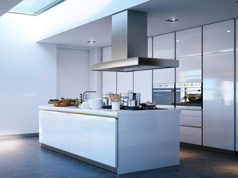 Modern stainless steel kitchen