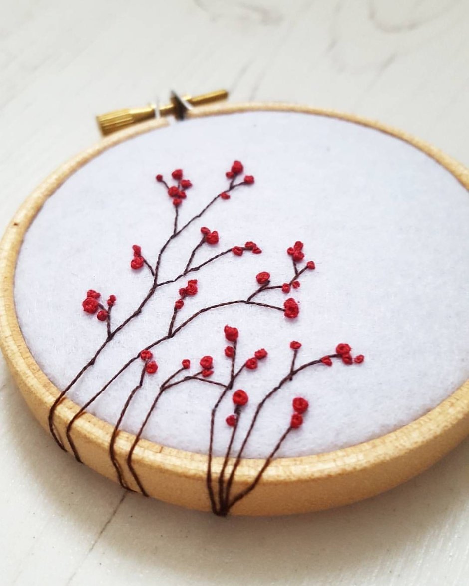 Embroidery hoop art