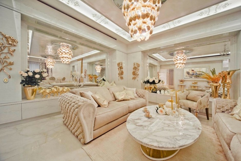 Gold white design luxury