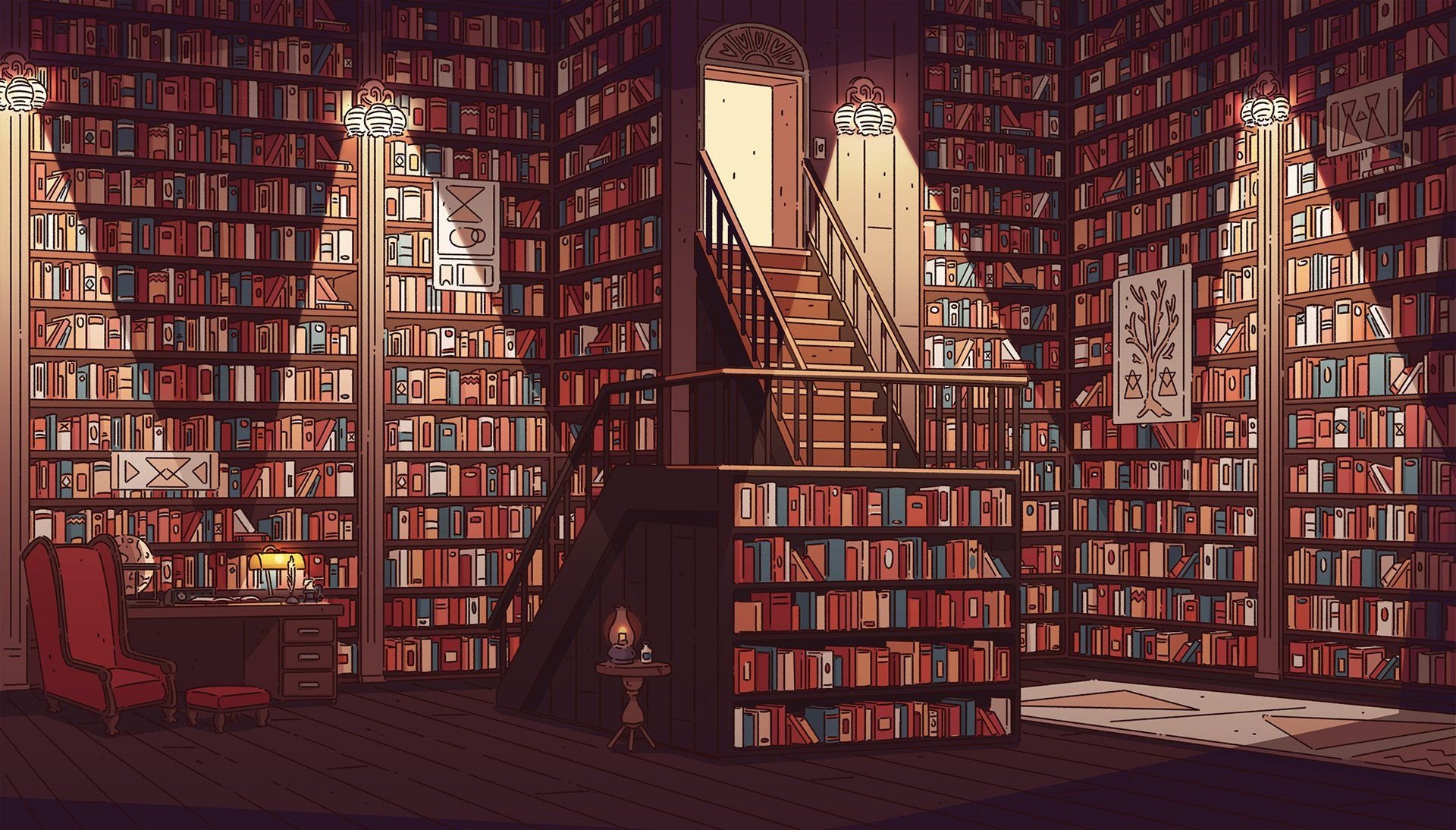 Magic Library  Other  Anime Background Wallpapers on Desktop Nexus Image  2071964