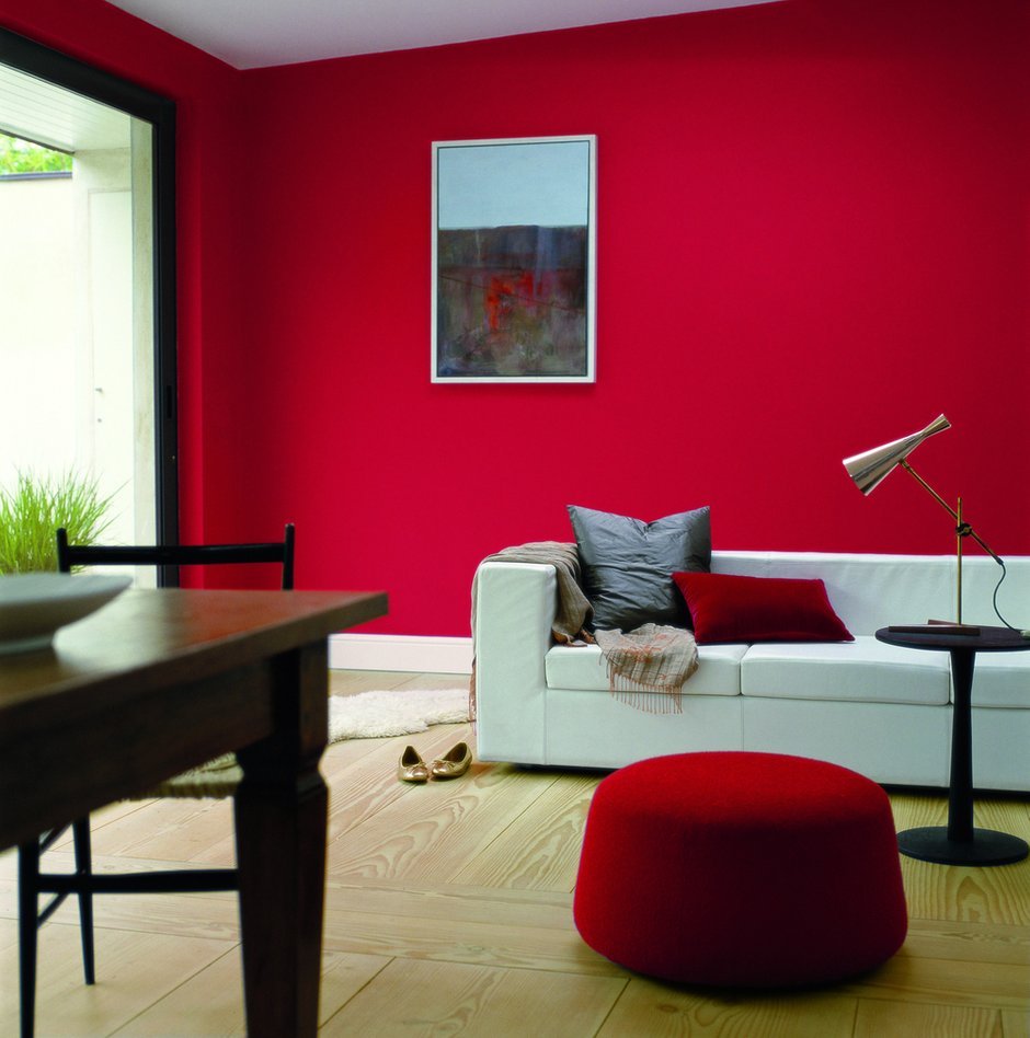 Red paint interior