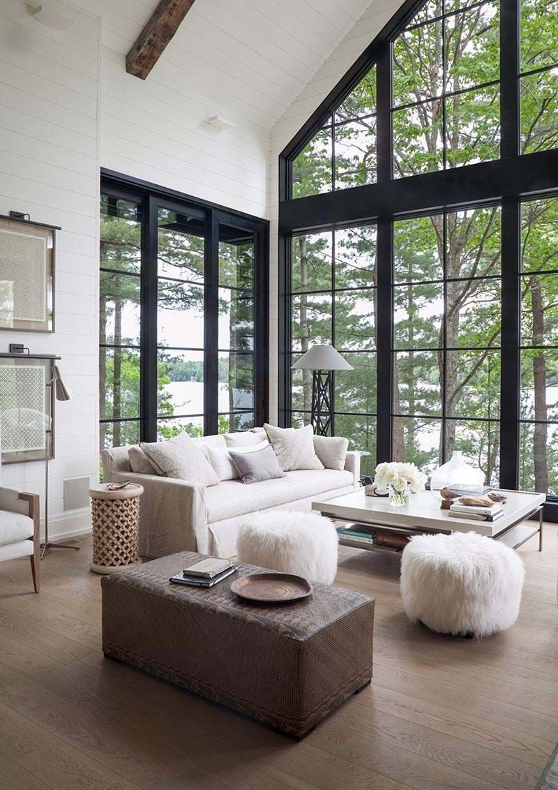 Lake house living room
