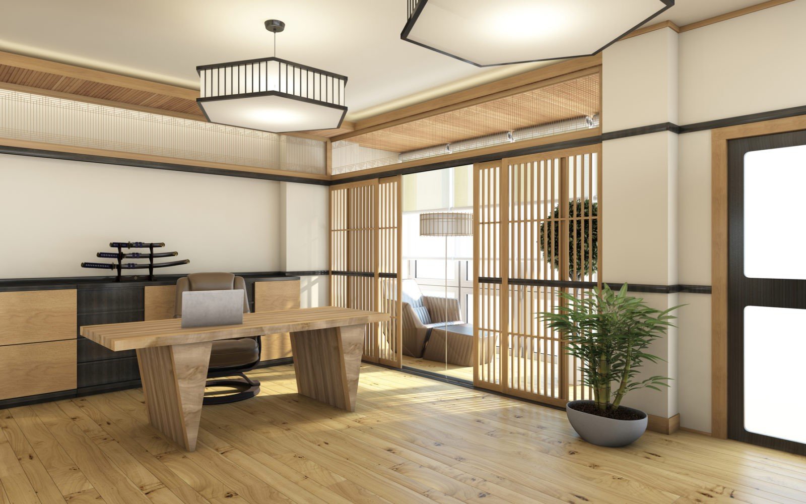 La décoration japonaise et l'intérieur japonais en 50 photos!  Modern  japanese interior, Japanese home decor, Japanese home design