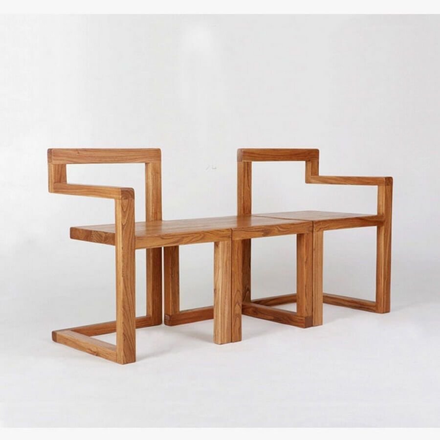 Simple wooden chair