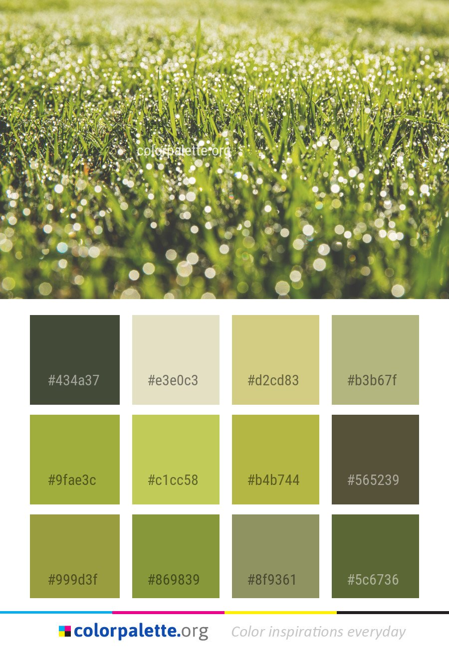 Grass color palette