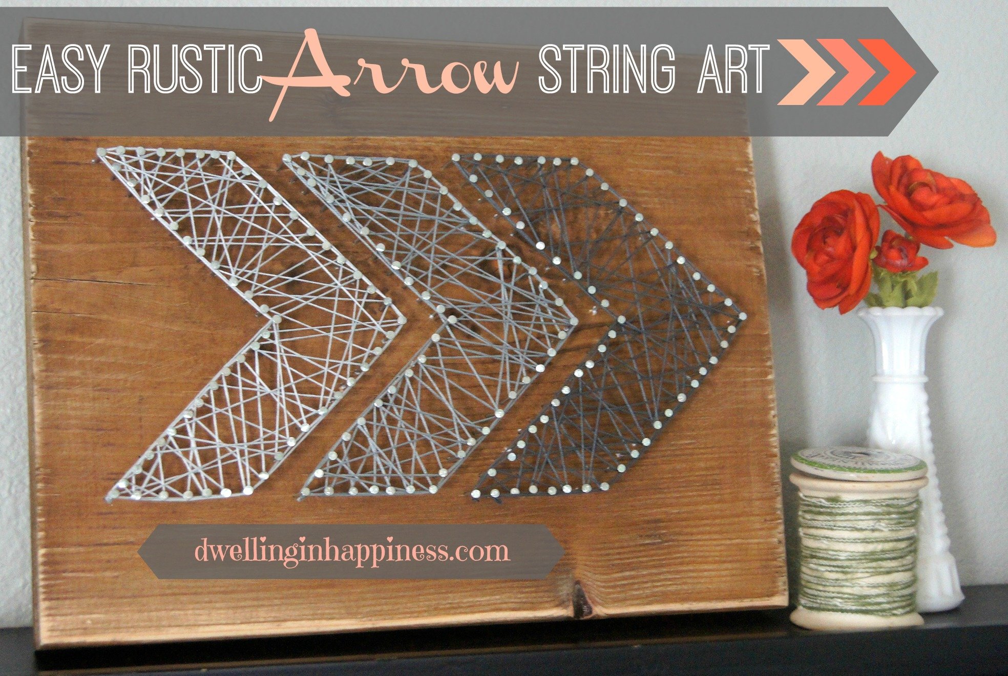 Cool Christmas String Art (with a Free Template!) - DIY Candy