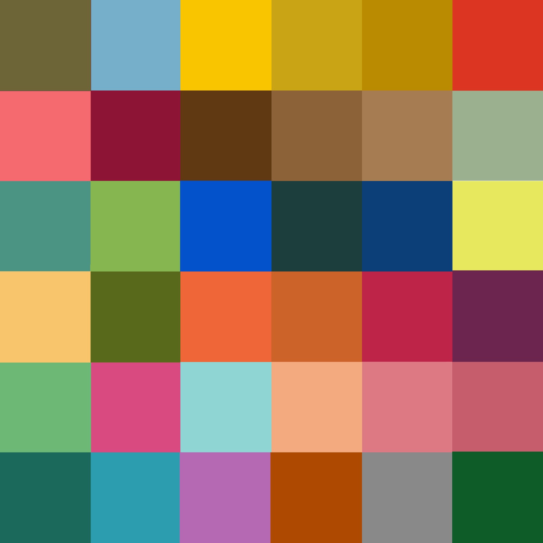 Color palette for blender - 68 photo