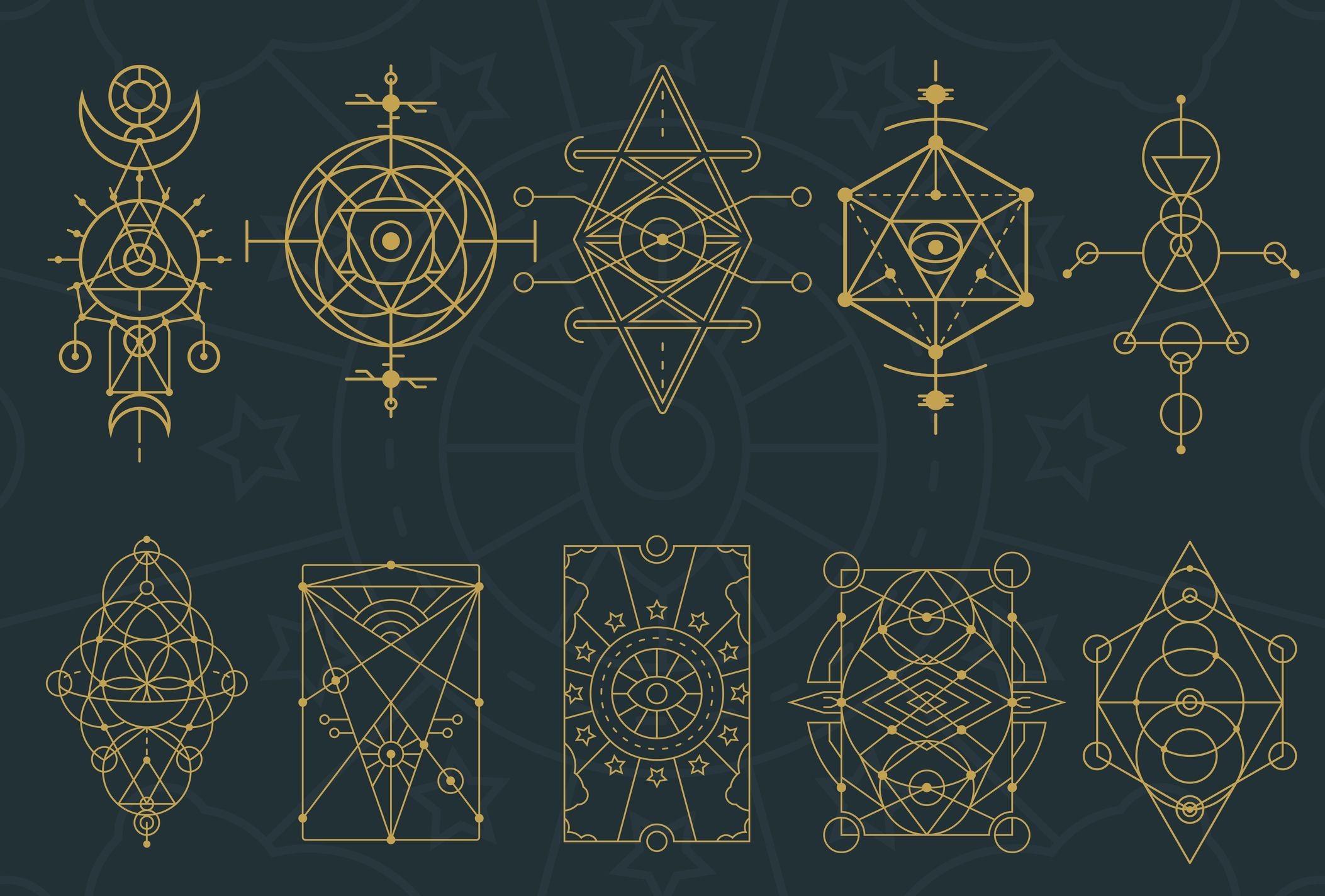 Сакральная геометрия магический круг. Эзотерика символы. Мистические символы. Эзотерические мистические символы.