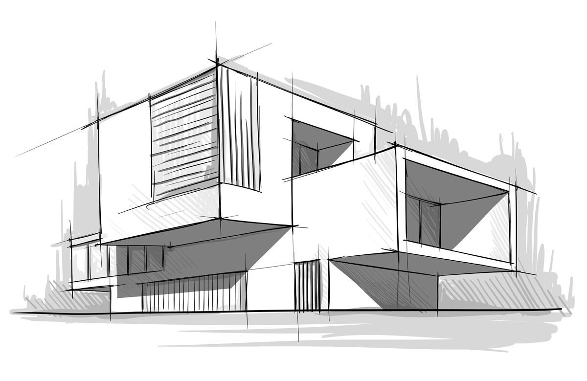 Modern House Sketch  Art Amino