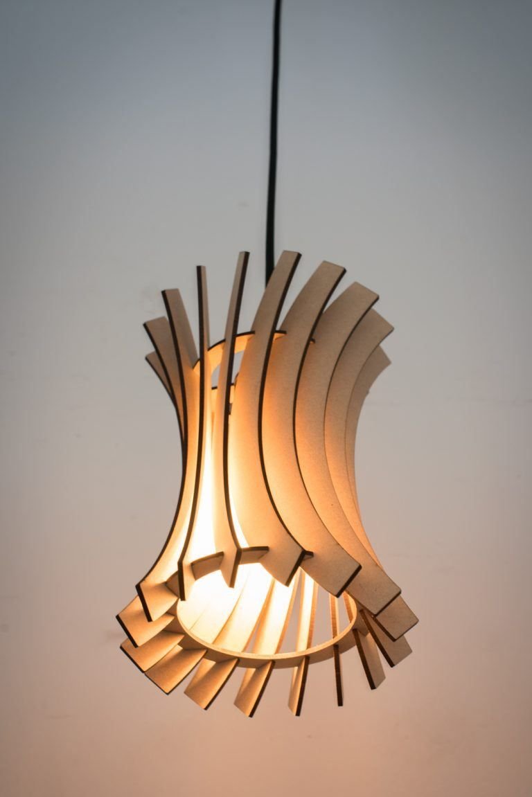 Wooden pendant lamps