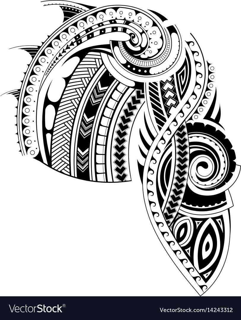 Maori polynesian tattoo bracelet. Tribal sleeve seamless pattern vector.  10450422 Vector Art at Vecteezy