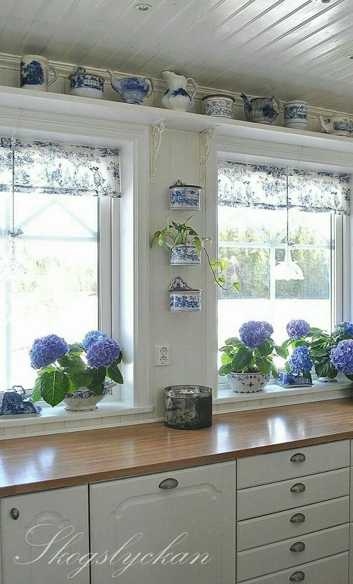 Kitchen window decor