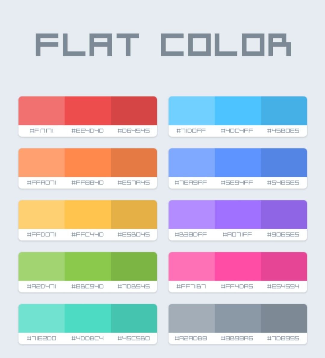 Flat цвета