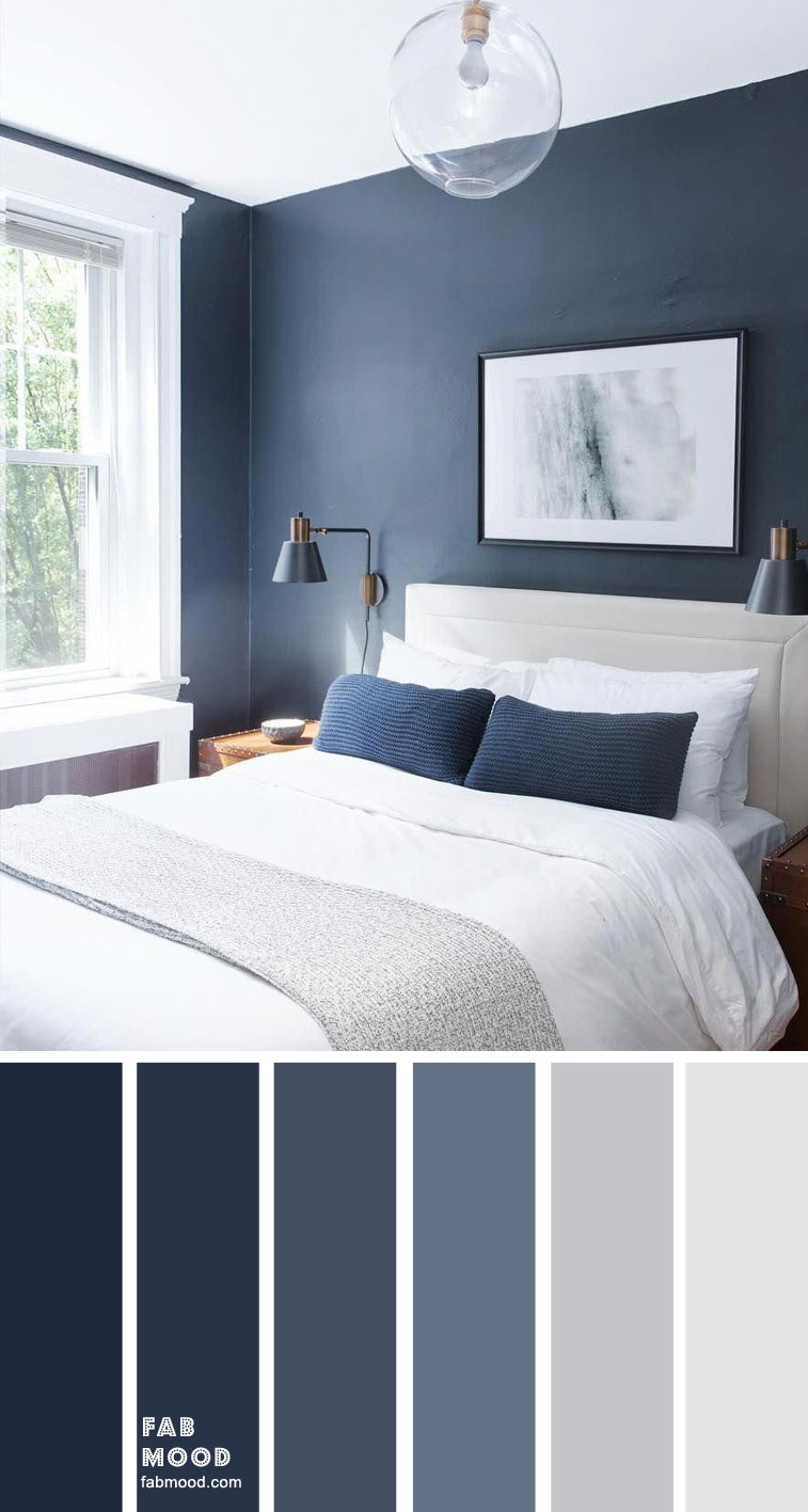 Color palette blue and grey