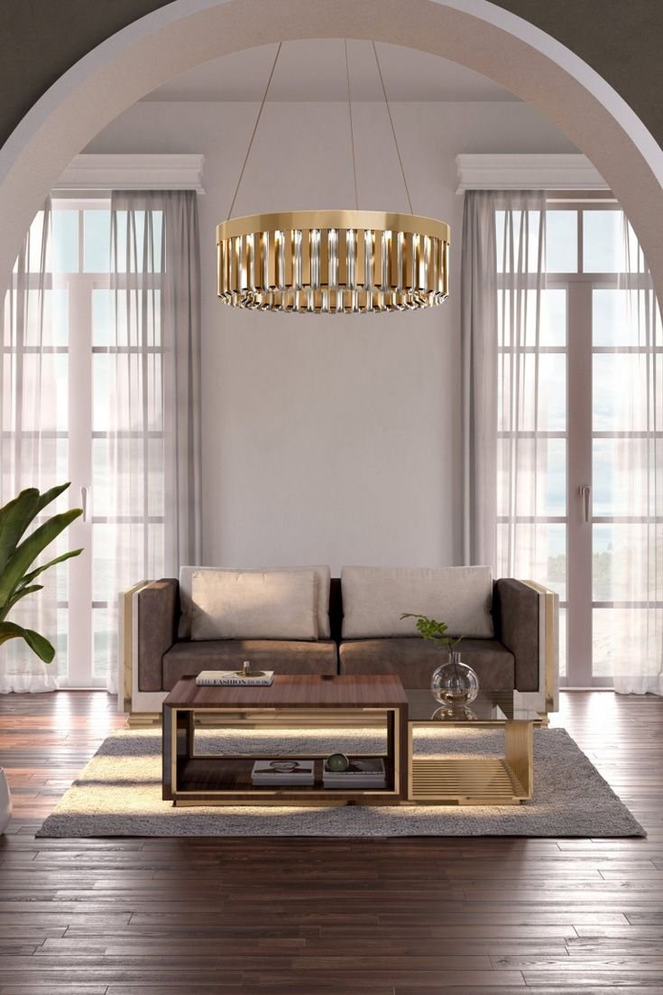 Light luxury chandelier room