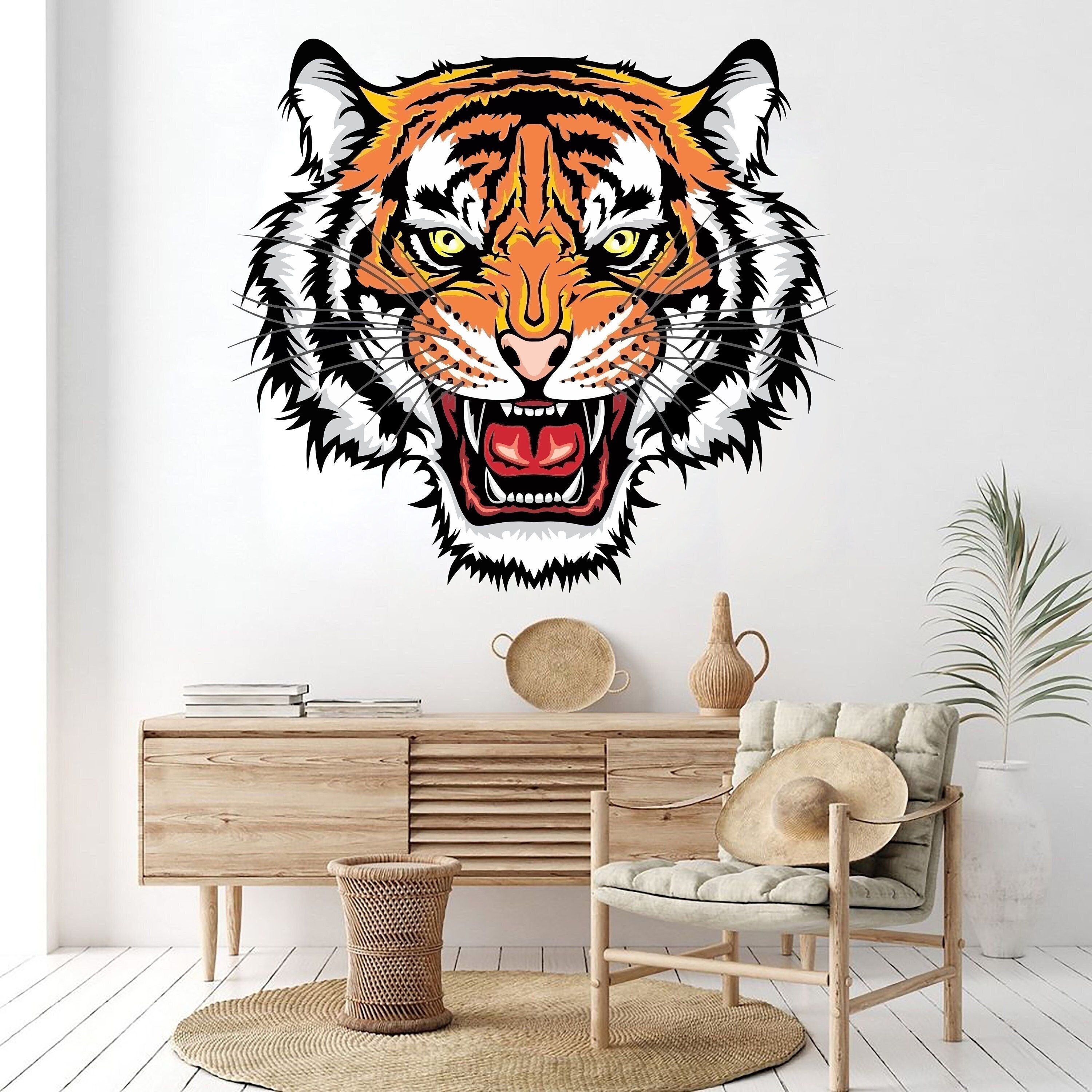 Archer Warrior Tiger 3D Wall Art Stickers Mural Decal Gamer Room Decor DS15