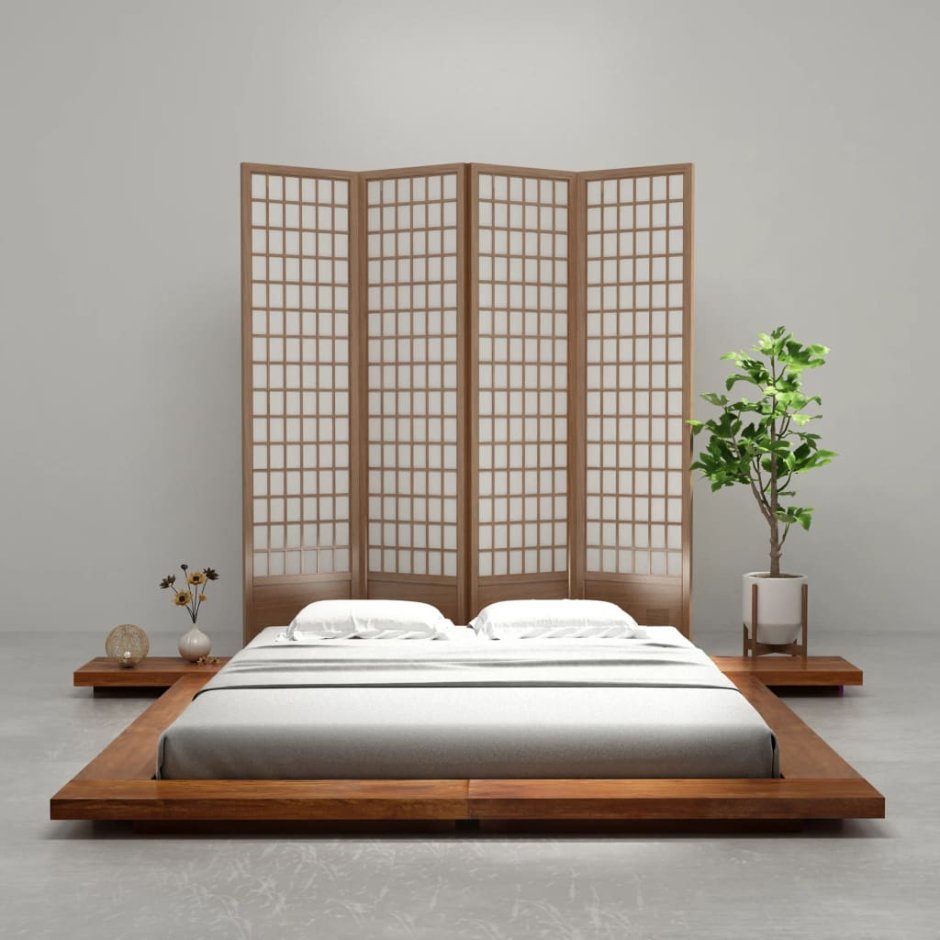 Double bed / tatami / contemporary / wood - ISOLA - Cinius