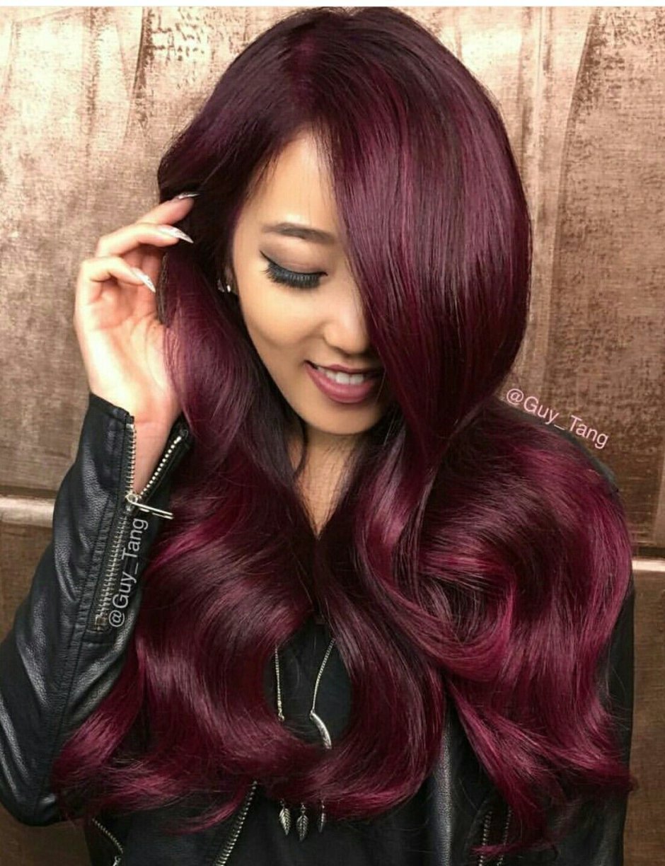 Red violet hair color