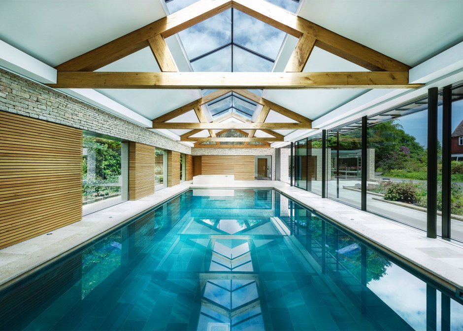 Modern swimming pool