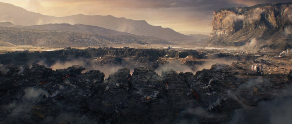 Cinematic matte painting
