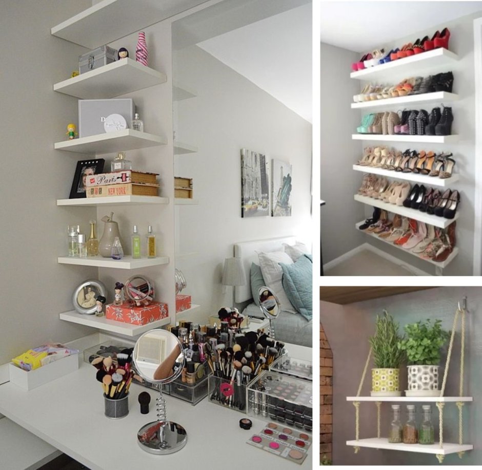 Cosmetic shelves
