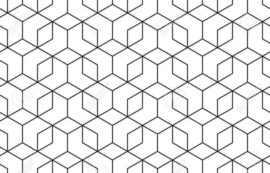 Geometric honeycomb pattern