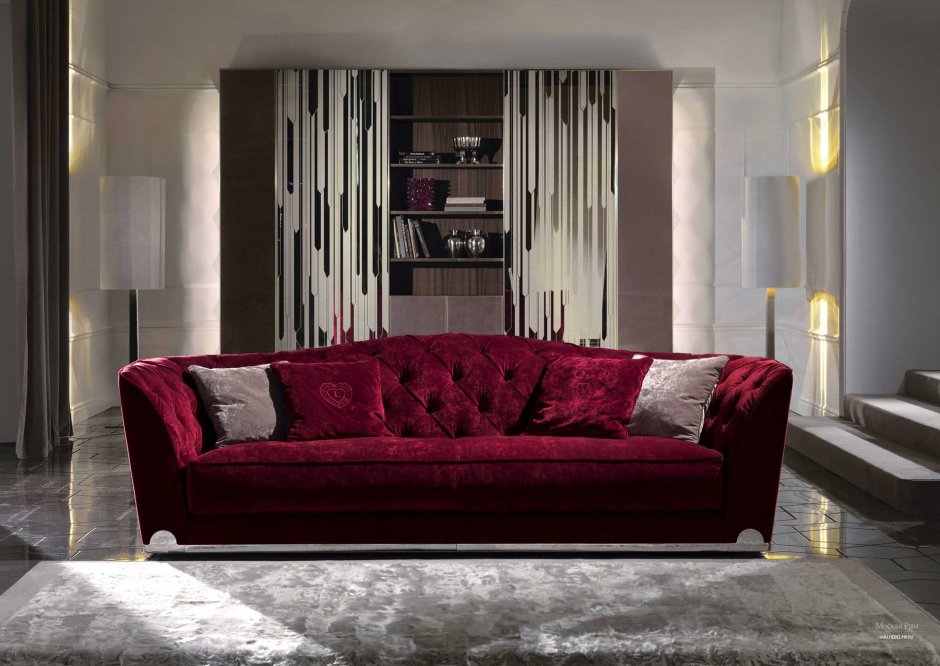 Velvet sofa chair