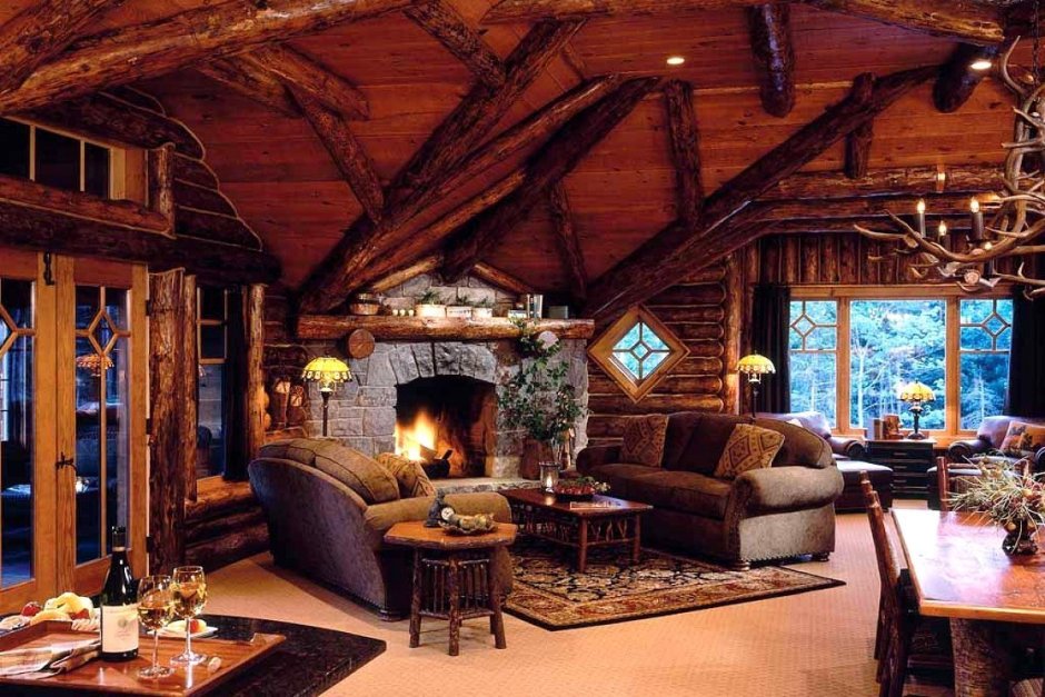 Cozy log cabin