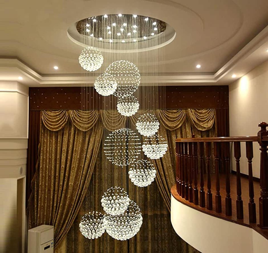 Crystal ceiling light