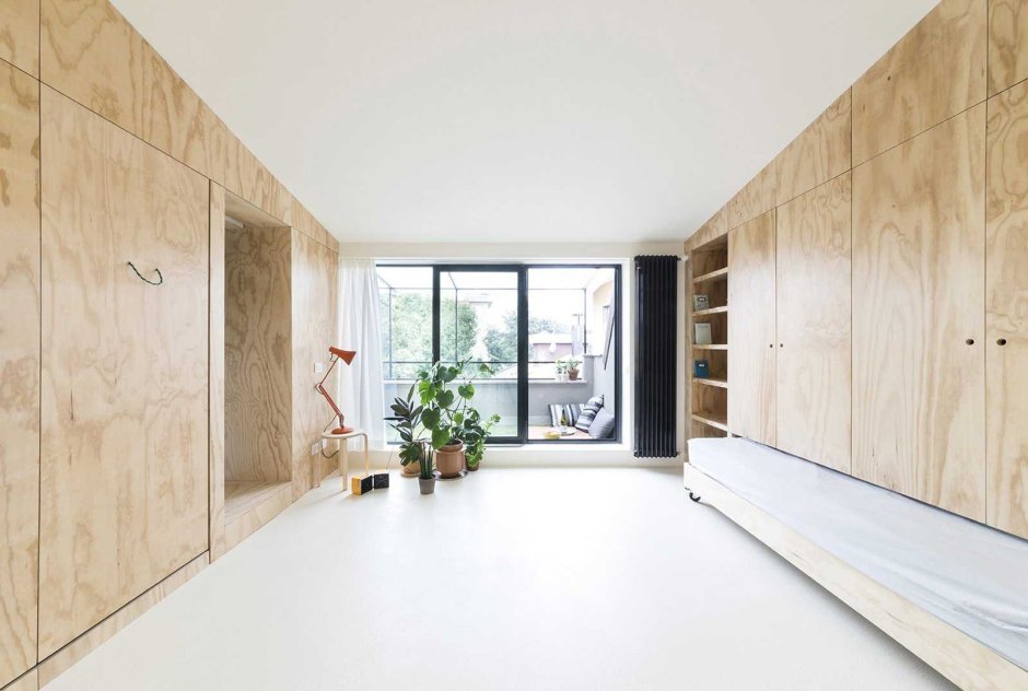 Interior in plywood