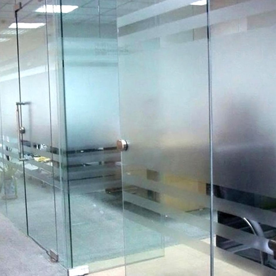 Clear frosted glass