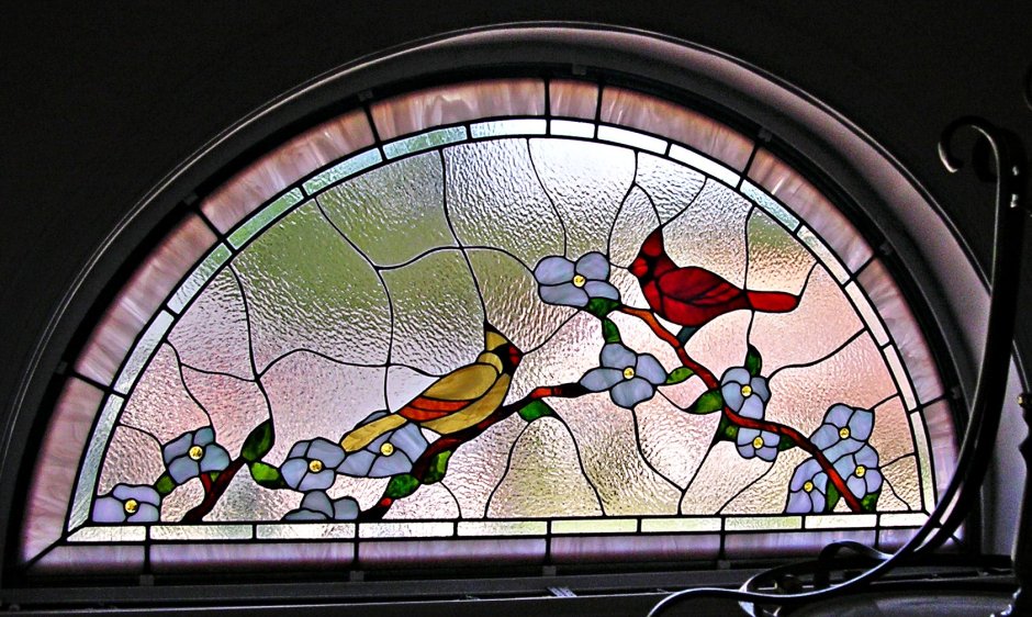 Stained glass wall