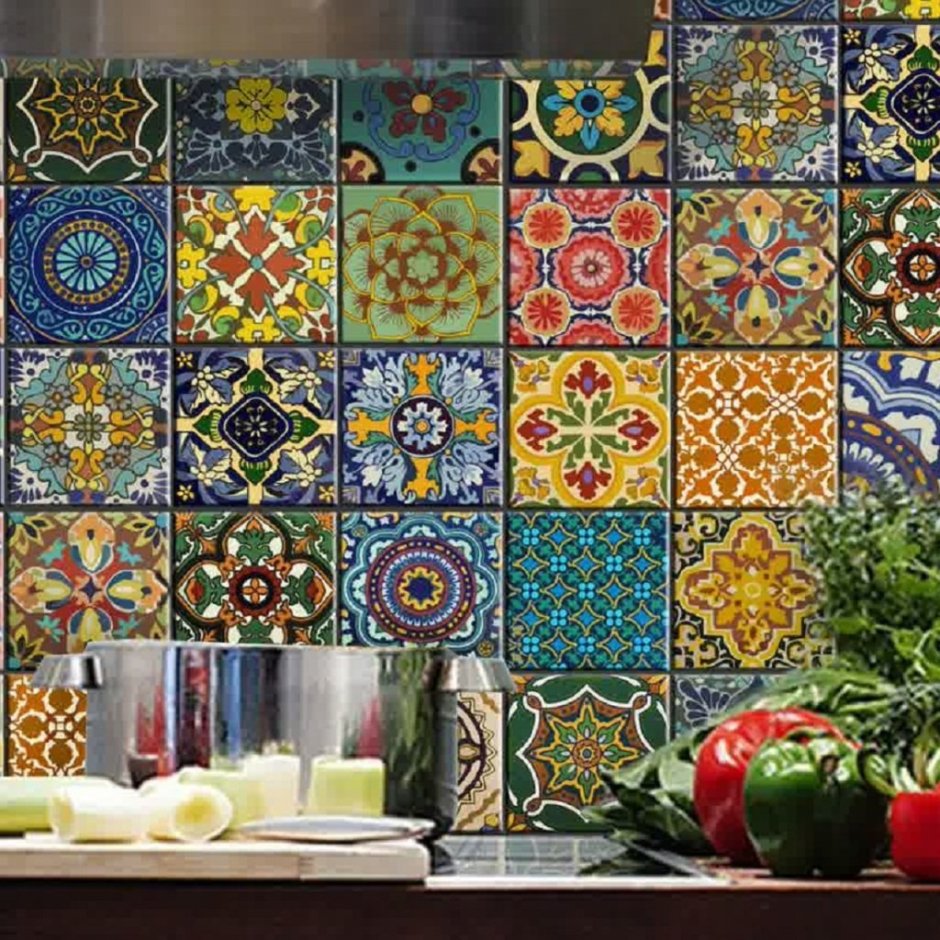 Kitchen mosaic tiles