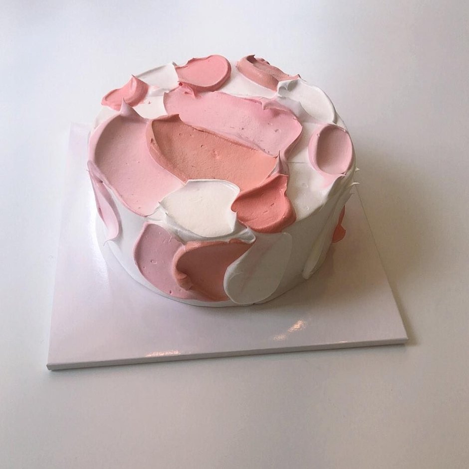 Pink cake piece
