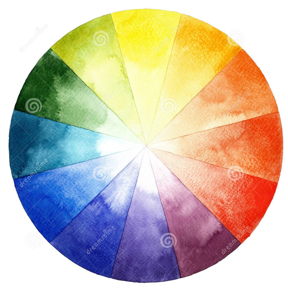 Rainbow color wheel