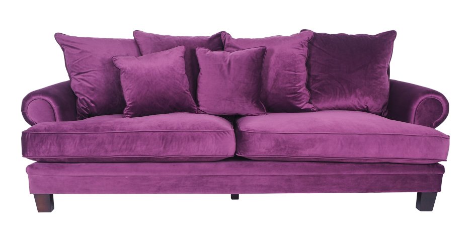 Purple and pink sofa
