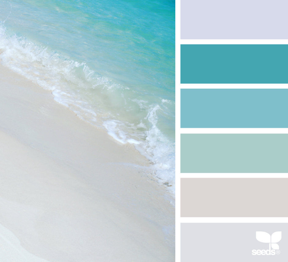 Colour palette beach