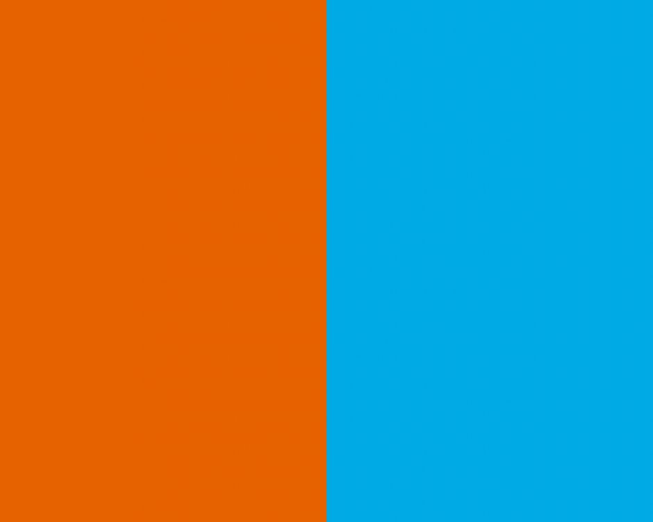 Orange blue color