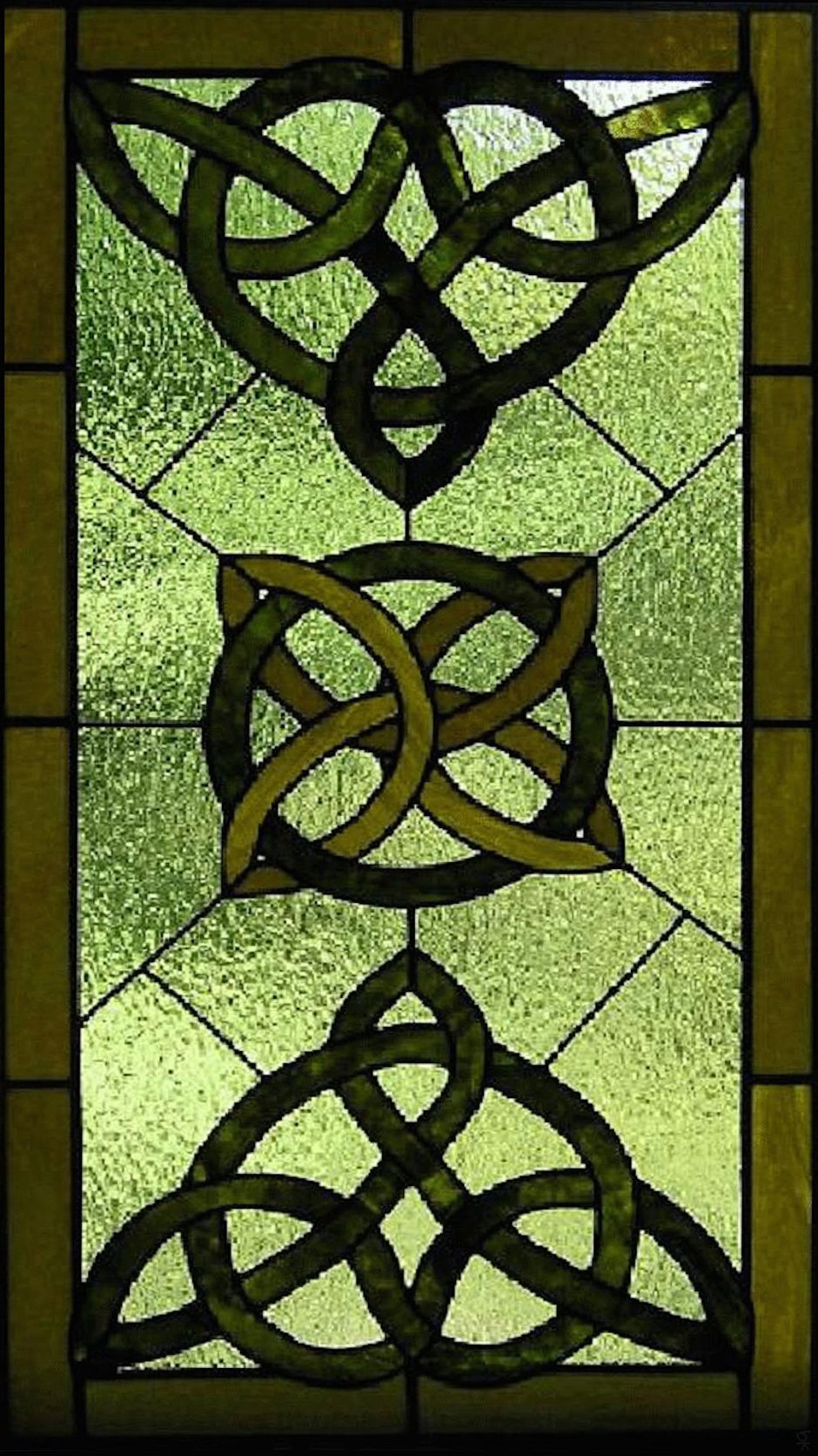 Celtic stained glass