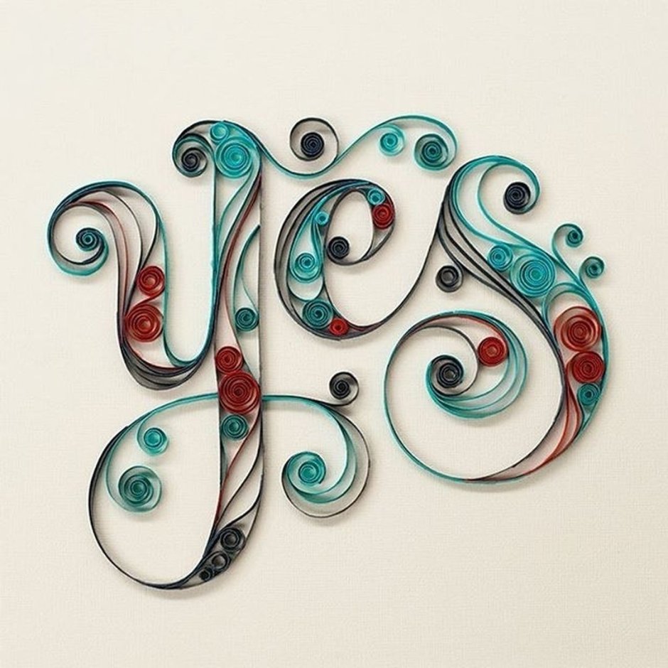 Quilling letters